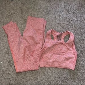 ACTA leggings and bar set in Sunset Orange. Size S